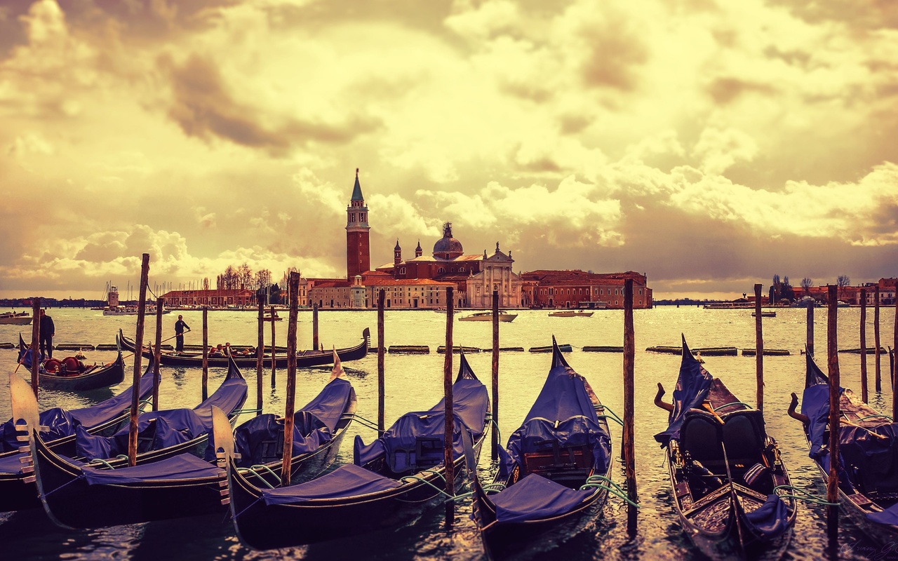 venice, boats, water, churchil