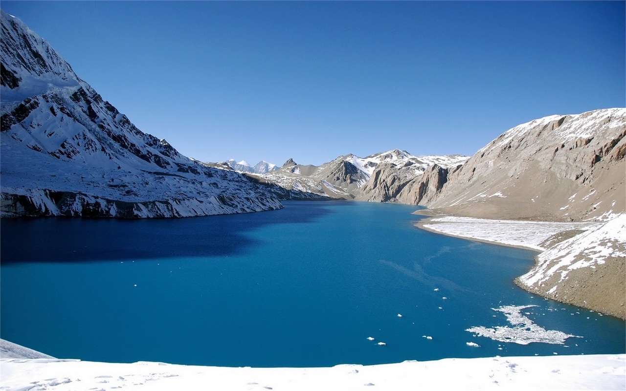 lake, mountain, tree, forest, water, sky, blue, beautiful