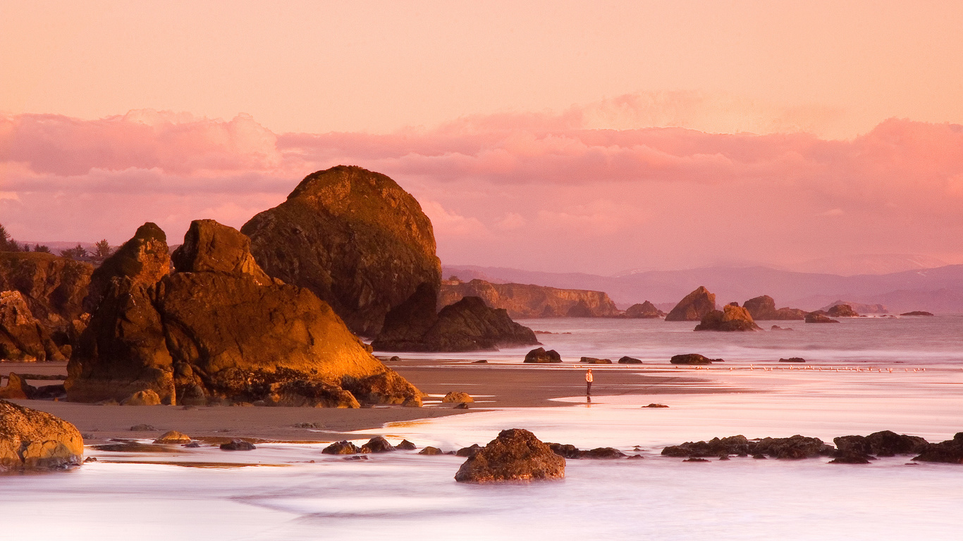 rock, water, sand, ocean