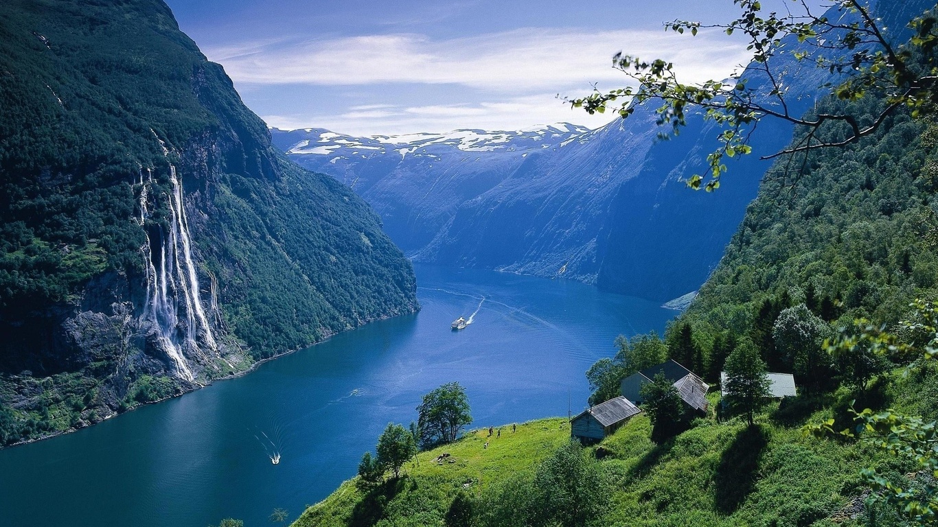 river, fiord, norway, water