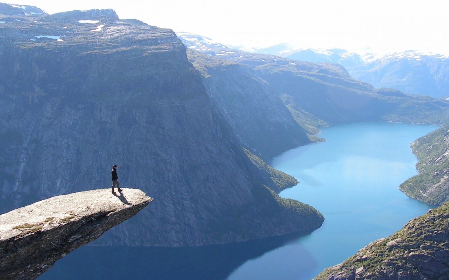 norway, fjord, river, mountain