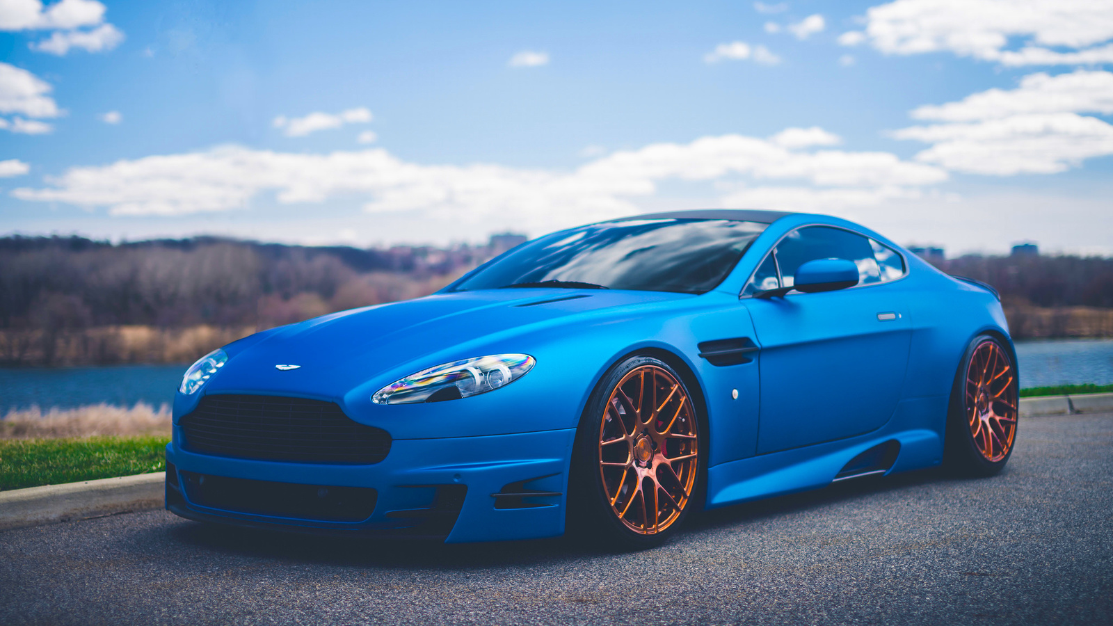 aston, martin, vantage, v12, blue, sport, car, , road, , , , aston martin, 