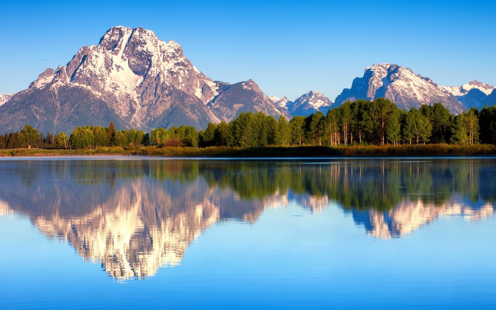 lake, mountain, tree, forest, water, sky, blue, beautiful