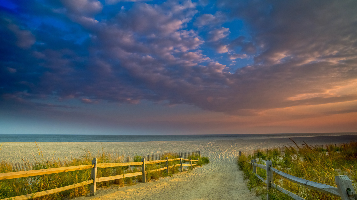 infinite, oceans, sand, sky, clouds