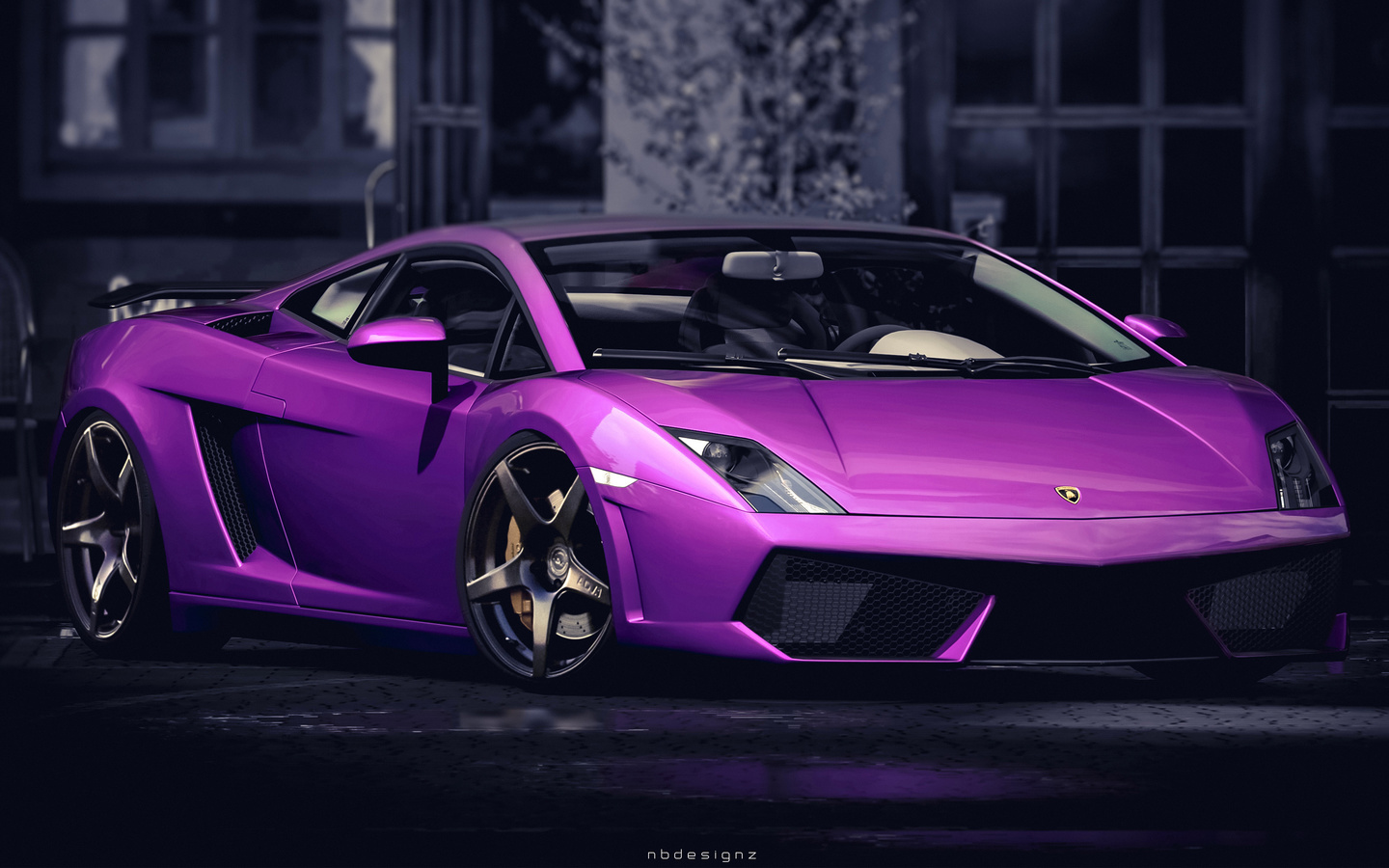 lamborghini gallardo, car, pink