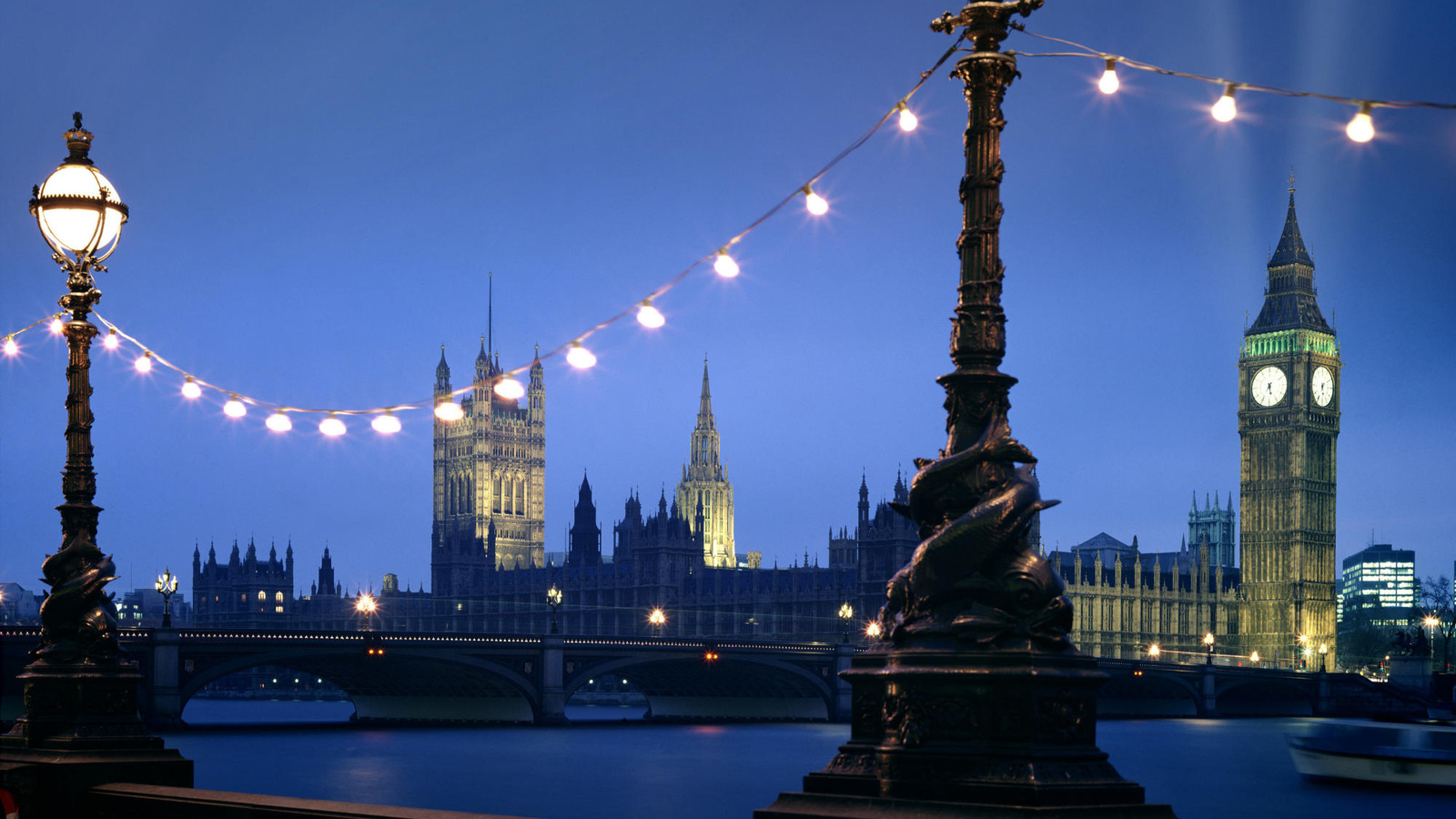 westminster, london, england, night