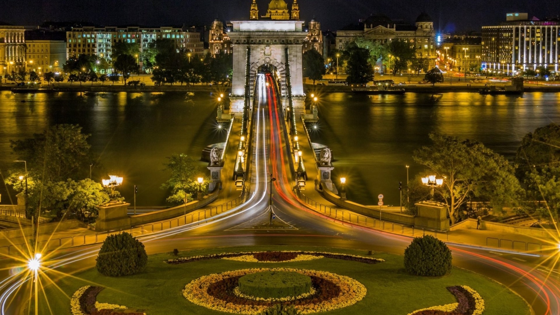 budapest, hungary, bridge, river.city