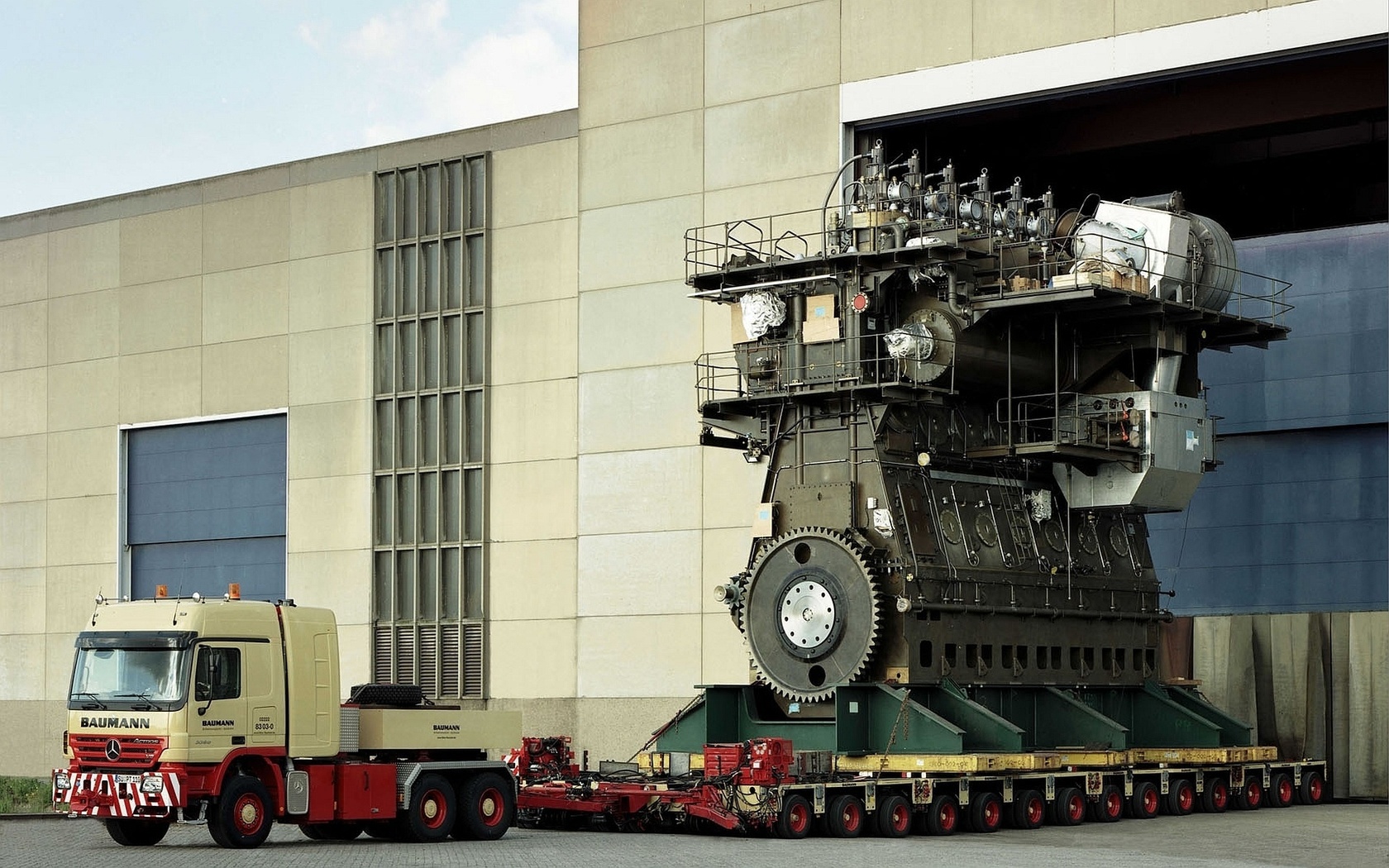 engine, diesel, big, truck, power, ship