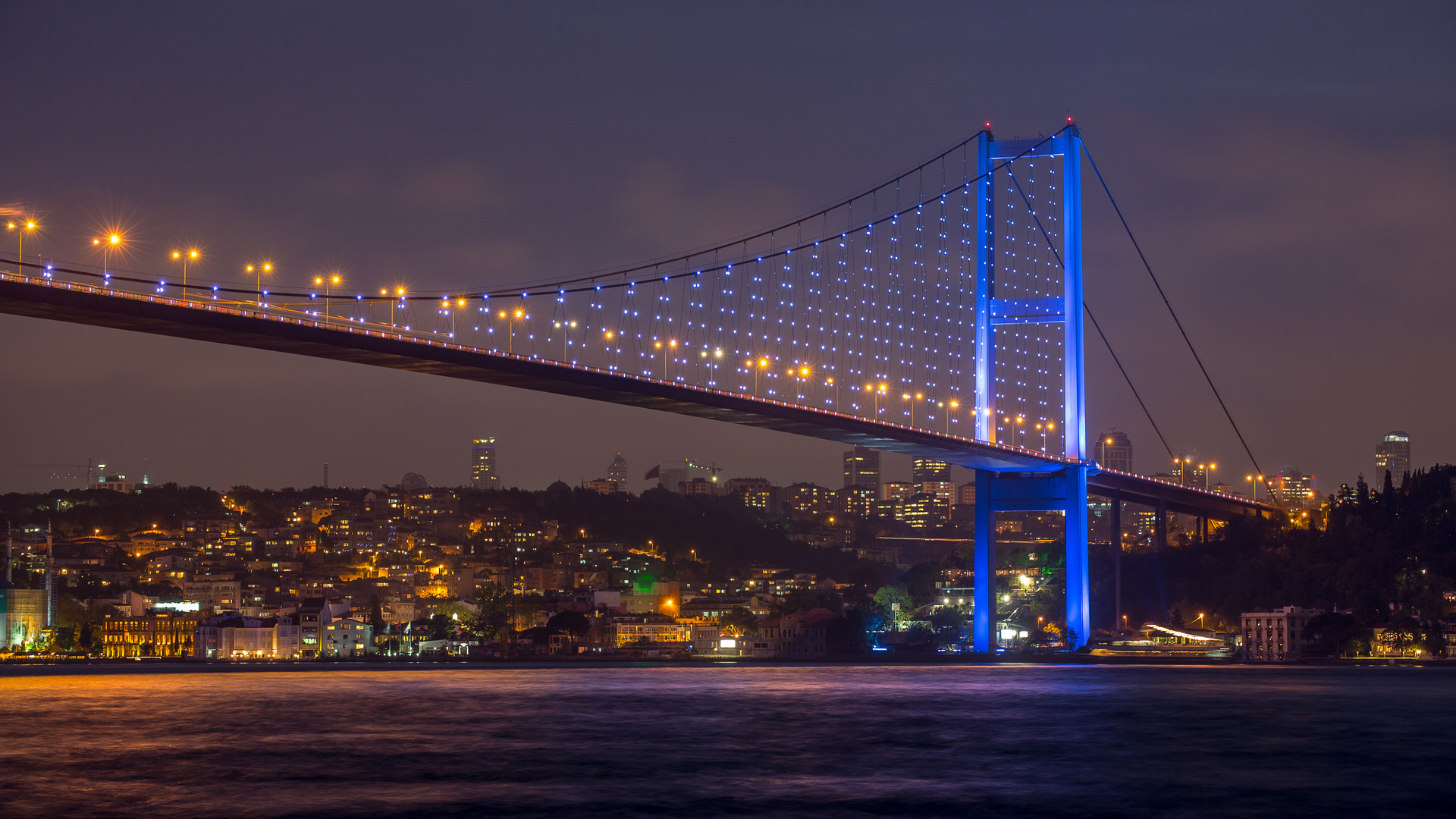beautiful view, bosphorus bridge at night, istanbul, turkey, sea of marmara, city, nature, sky, beautiful view, bosphorus bridge at night, istanbul, turkey, sea of marmara, city, nature, sky