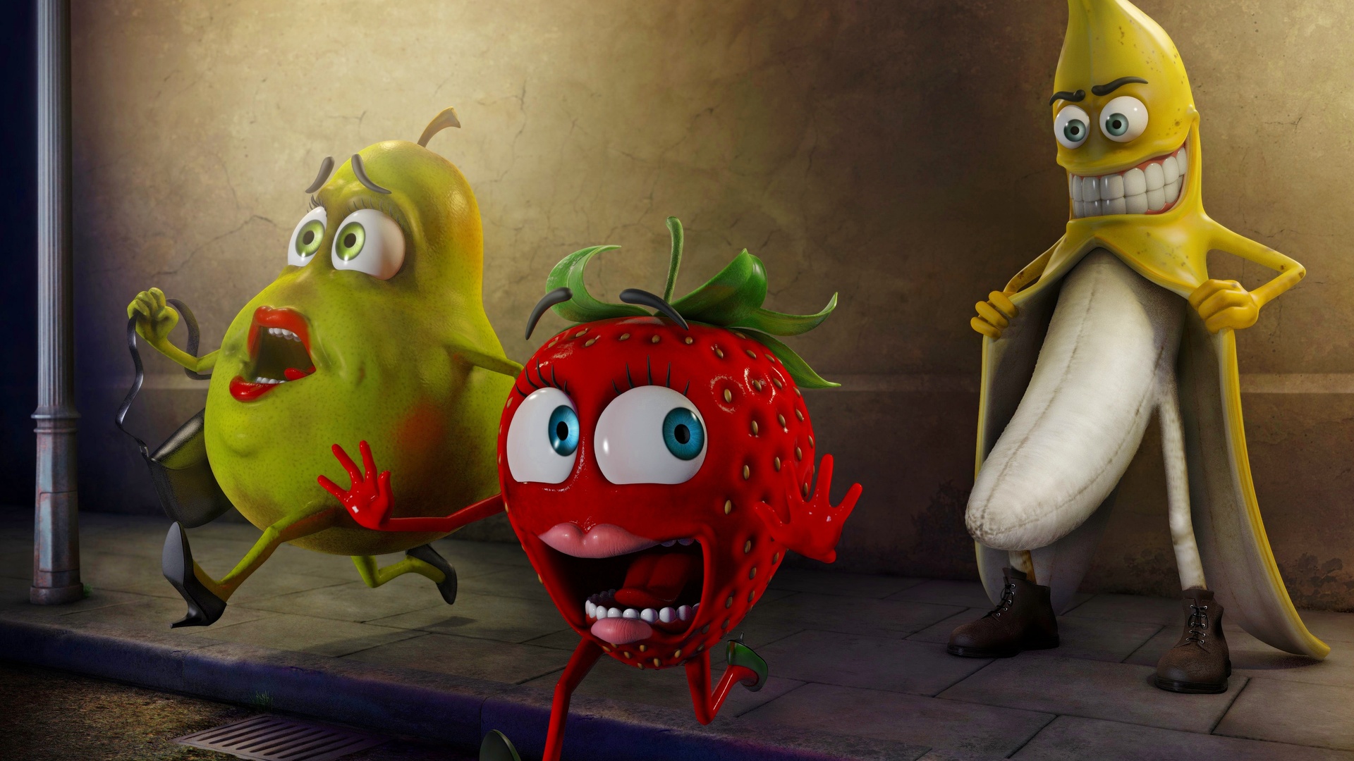 banana, stalker, strawberry, pear, banana, strawberry, ,,,