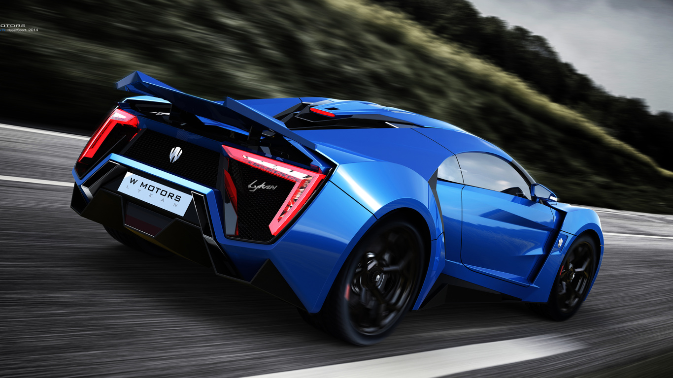 lykan hypersport, w motors, supercar, blue, car, , race, 4k, uhd, lykan