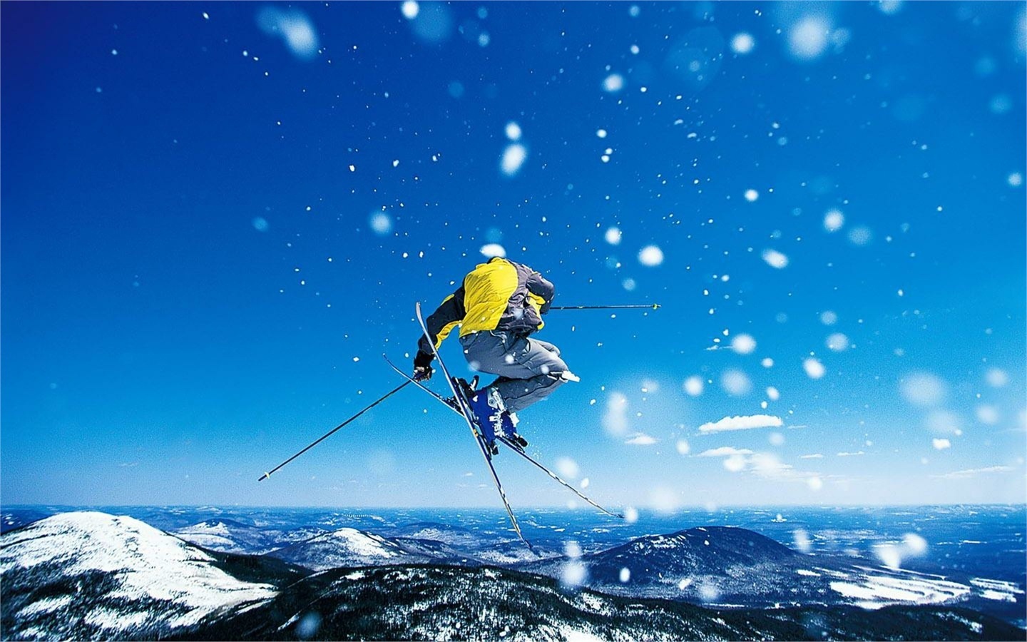 alpine, skiing, sport, jump, snow, mountain