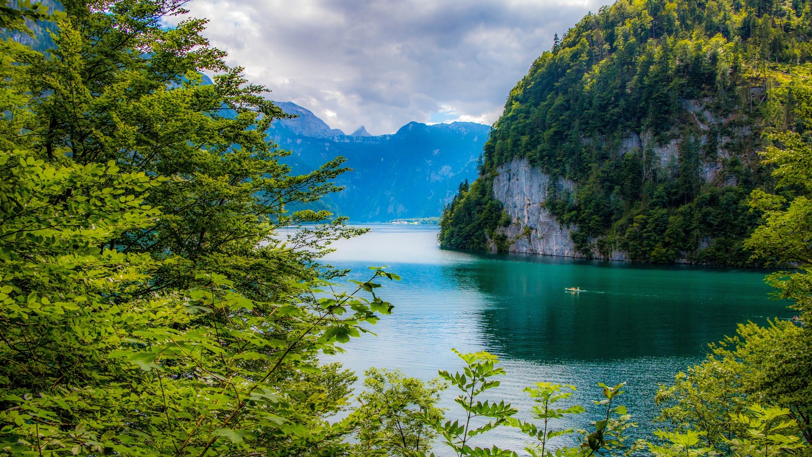 bavarian alps, bavaria, germany, lake konigssee, bavarian alps, bayern, germany, lake, mountains, trees