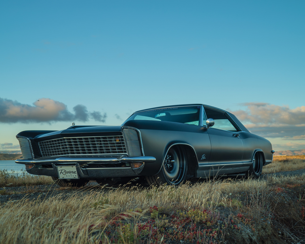 buick, riviera, 1965, black, matte