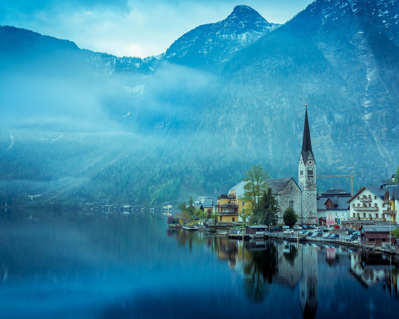 hallstatt, austria, lake hallstatt, alps