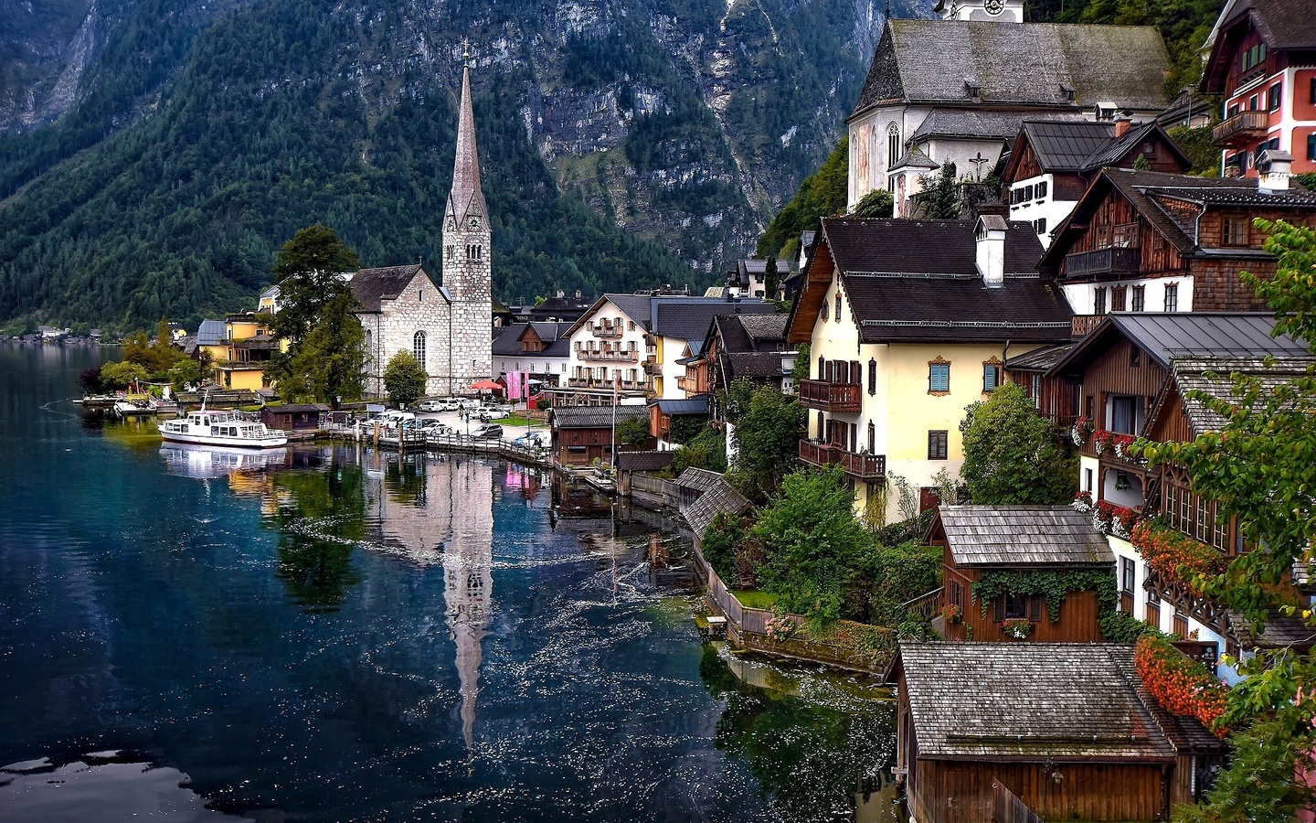 hallstatt, austria, lake hallstatt, alps, hallstatt, austria