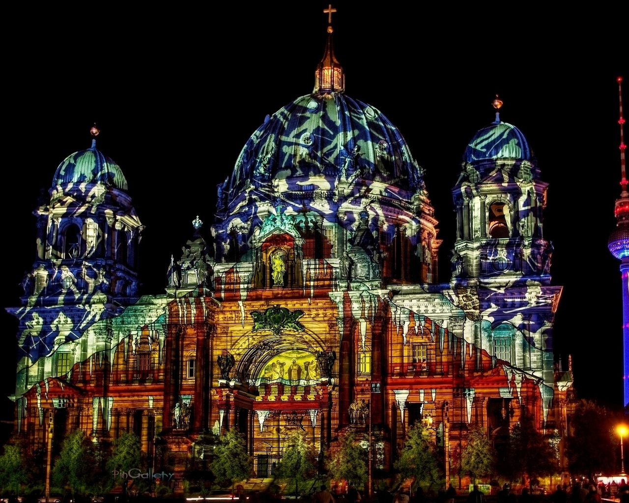 berlin cathedral, festival of lights