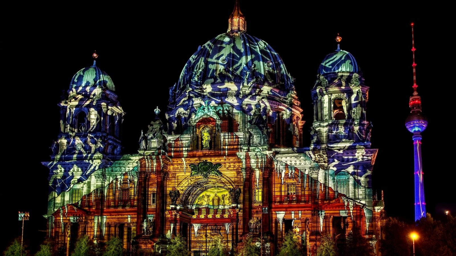 berlin cathedral, festival of lights