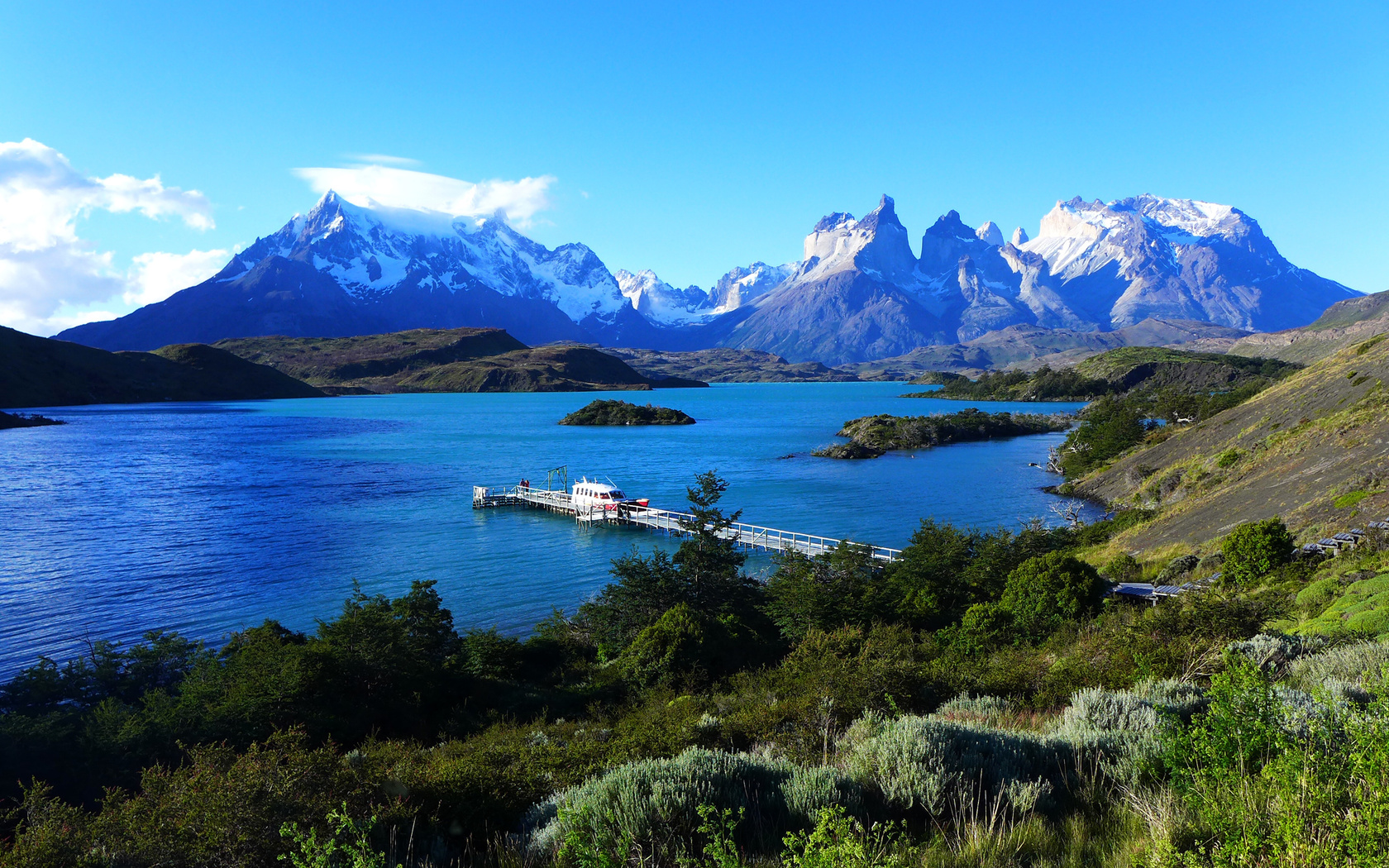 lake pehoe, torres del paine, patagonia, chile, , , , , , , 