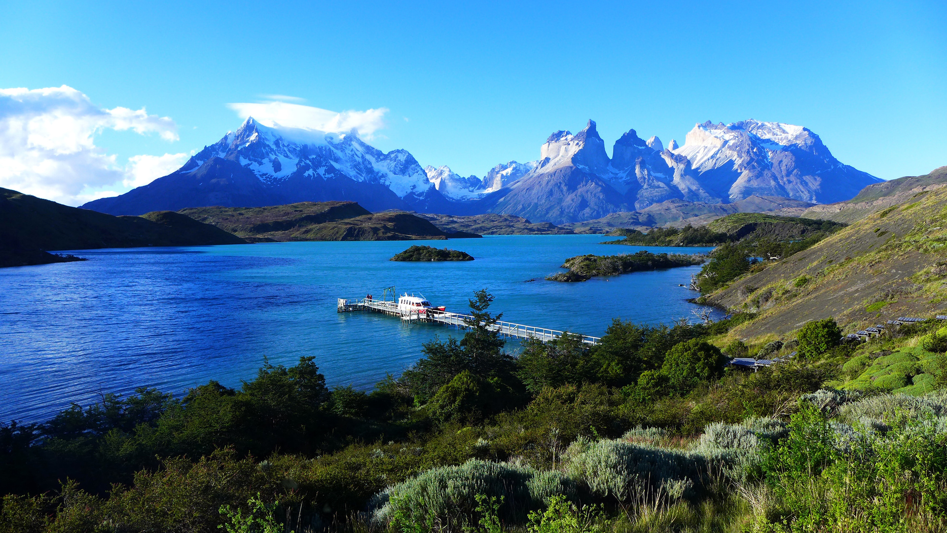 lake pehoe, torres del paine, patagonia, chile, , , , , , , 