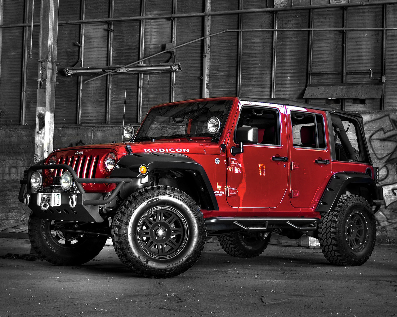 jeep, hangar, suv, wrangler, rubicon