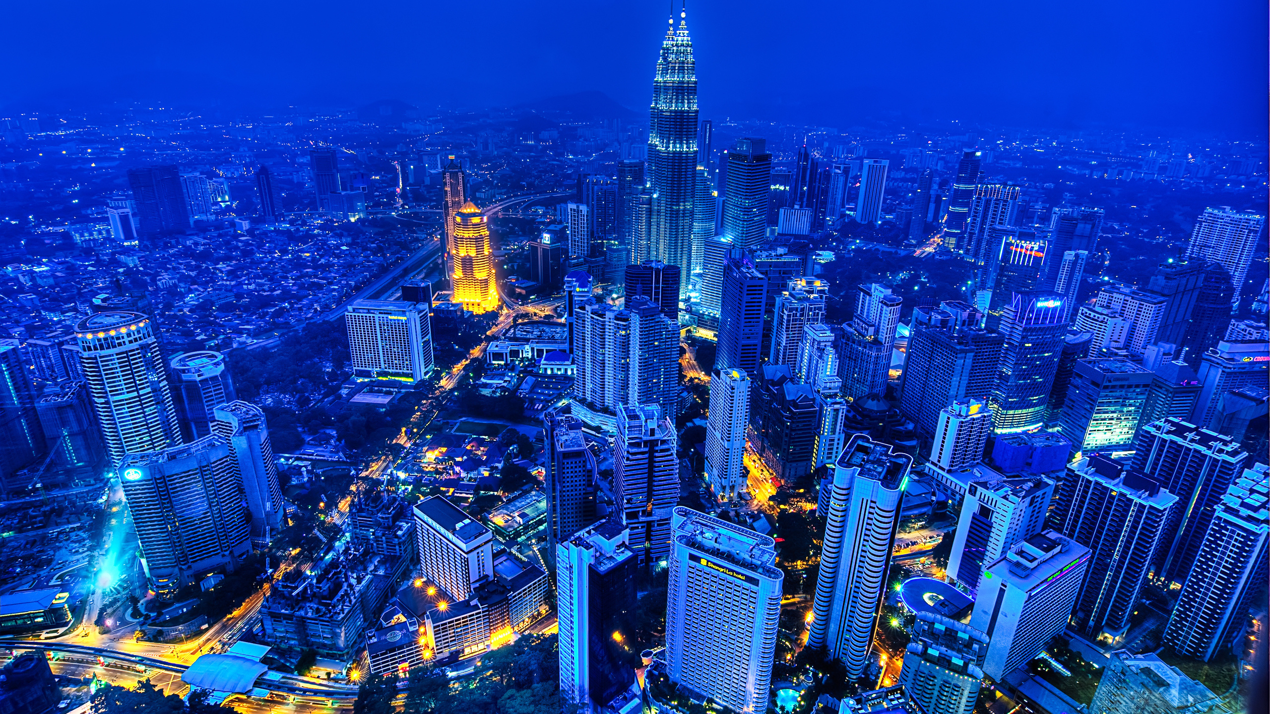 kuala lumpur, malaysia, city, night