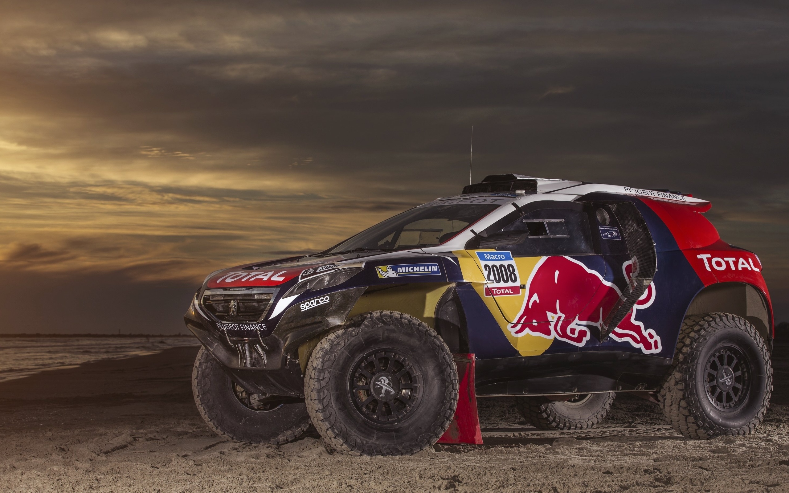 peugeot, 2008, dkr, rallye, 