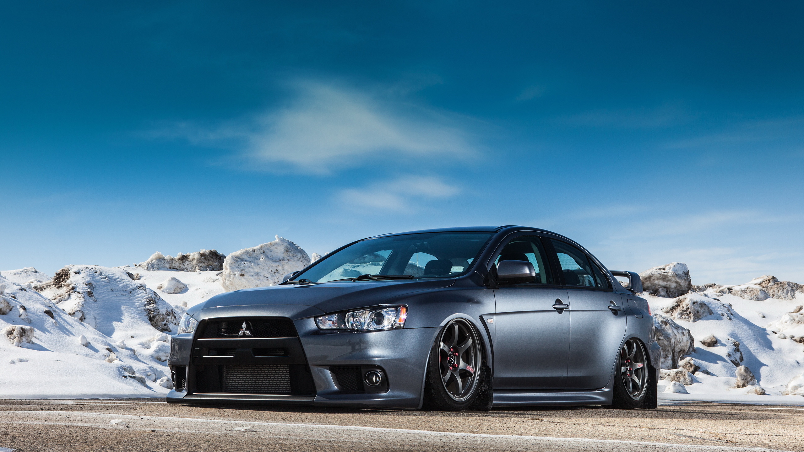 mitsubishi, , lancer, evolution, x, winter