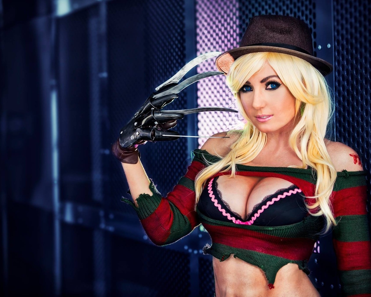 , , , jessica nigri, cosplay, freddy krueger,  , , 