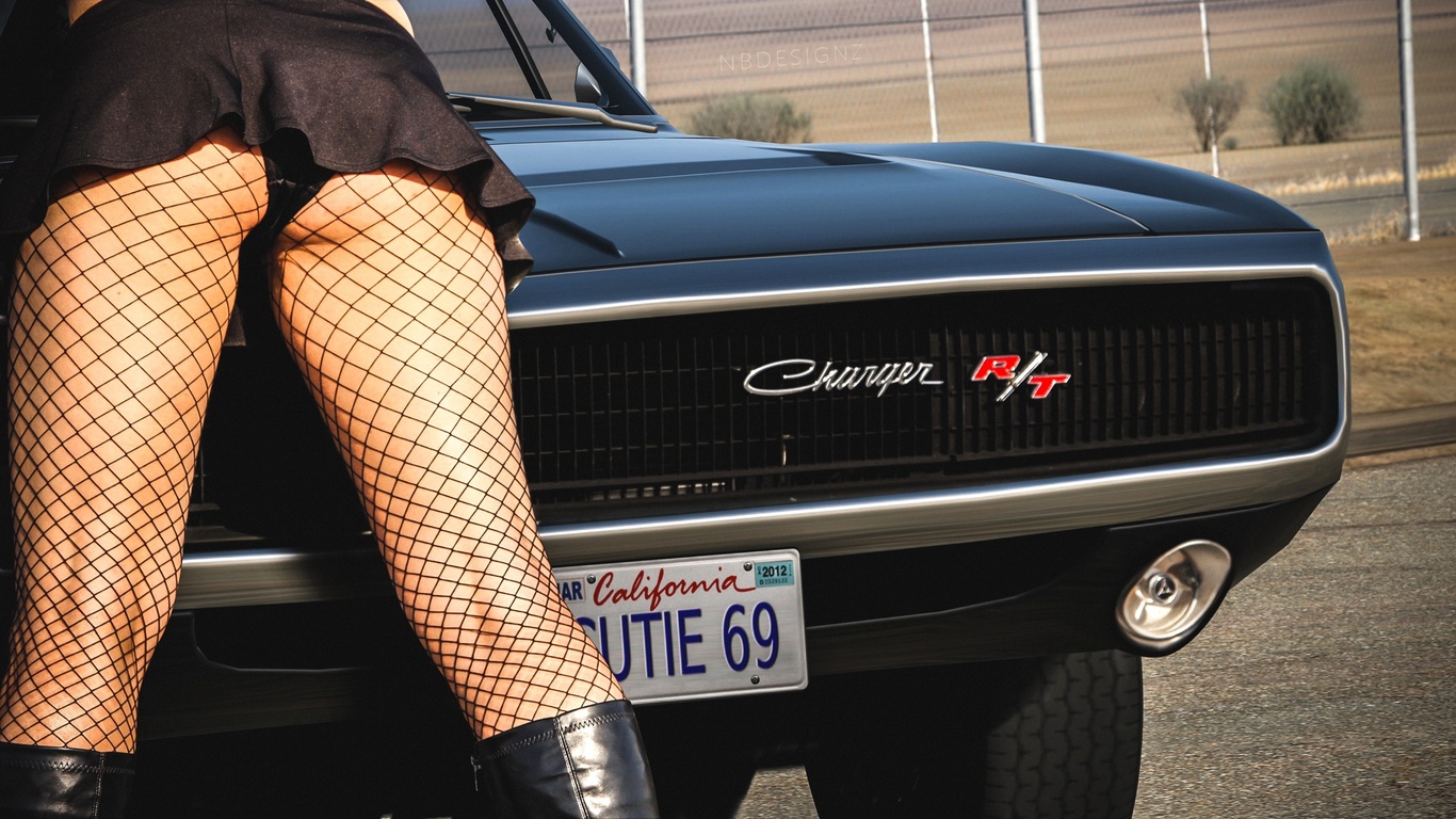 women, legs, people, charger, charger rt, dodge, black, american cars, muscle cars
