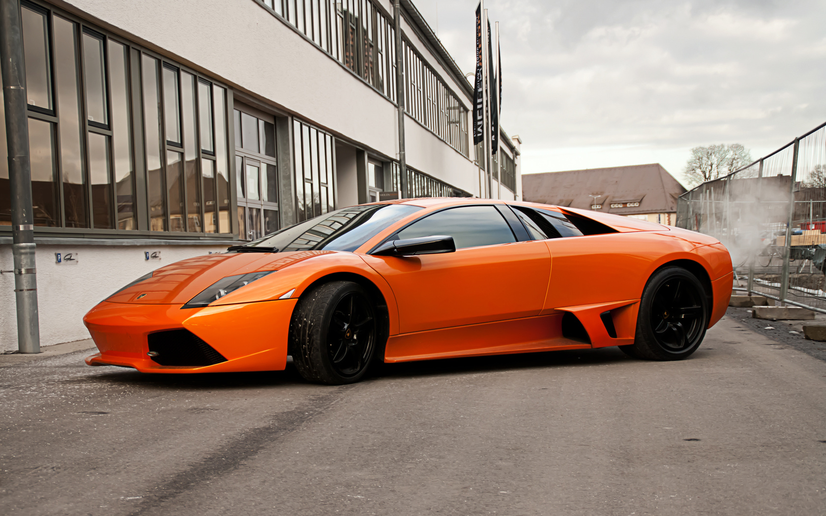 lamborghini, orange, murcielago, lp640