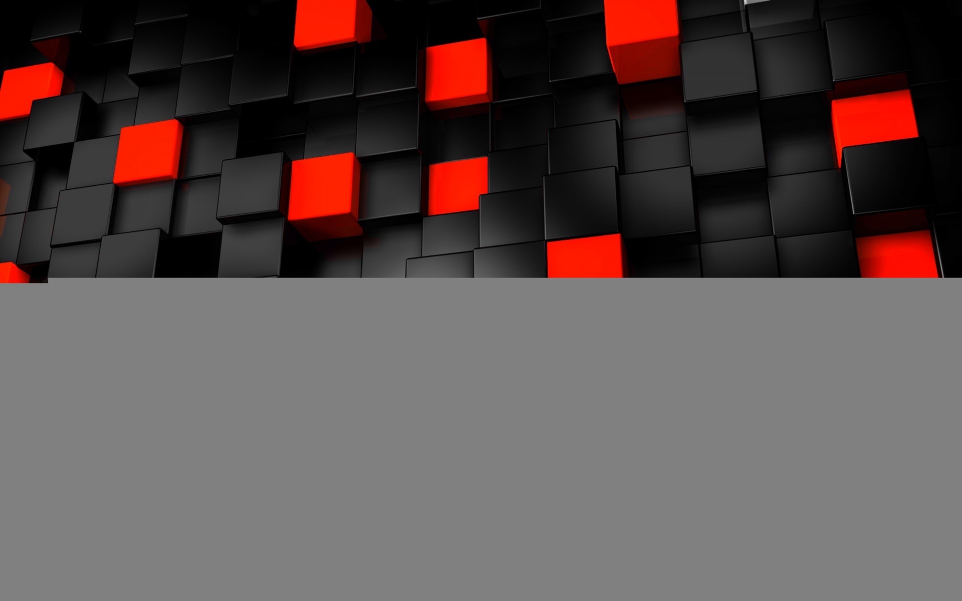 black and red, cubes, 