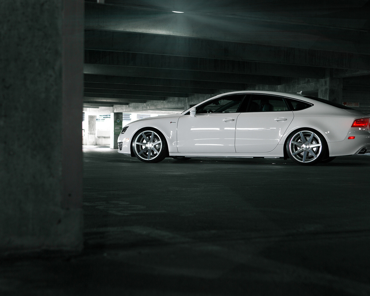 audi, vossen, tuning, white, white, a7