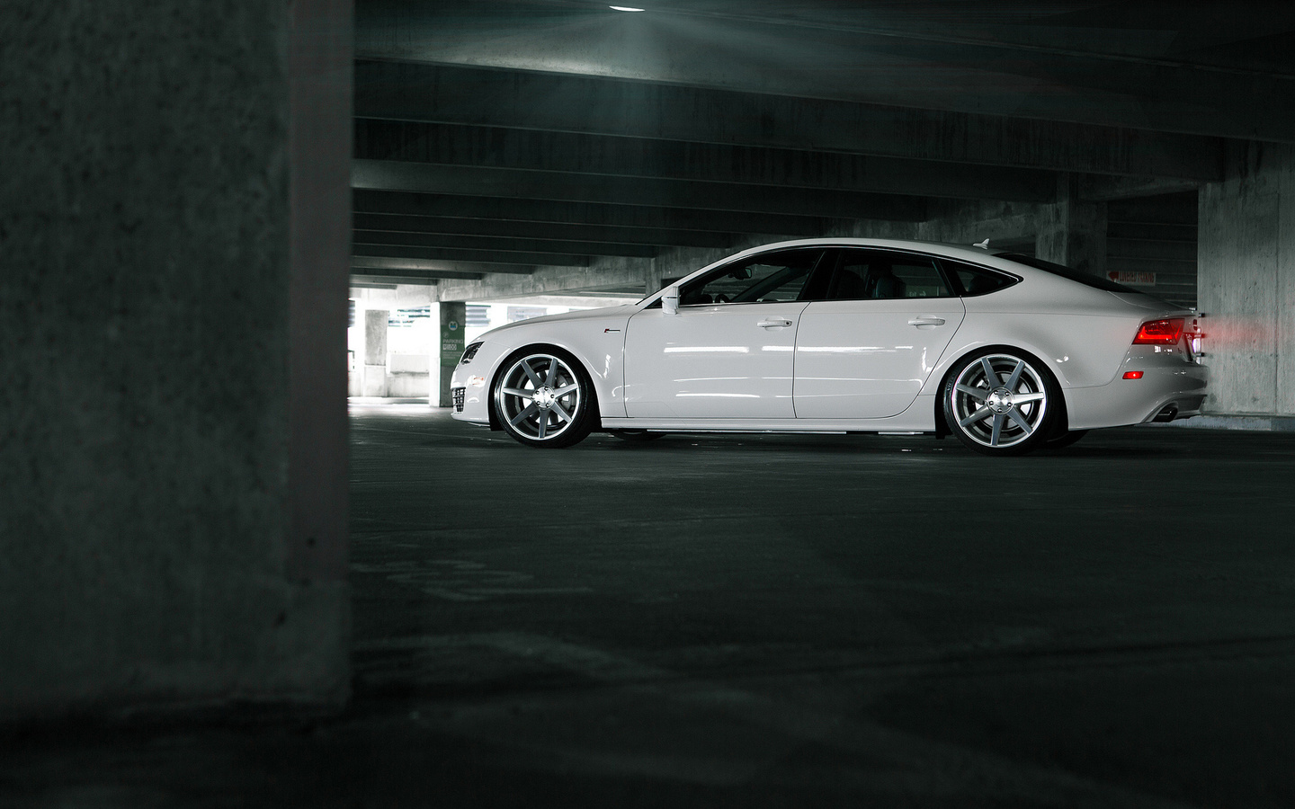 audi, vossen, tuning, white, white, a7