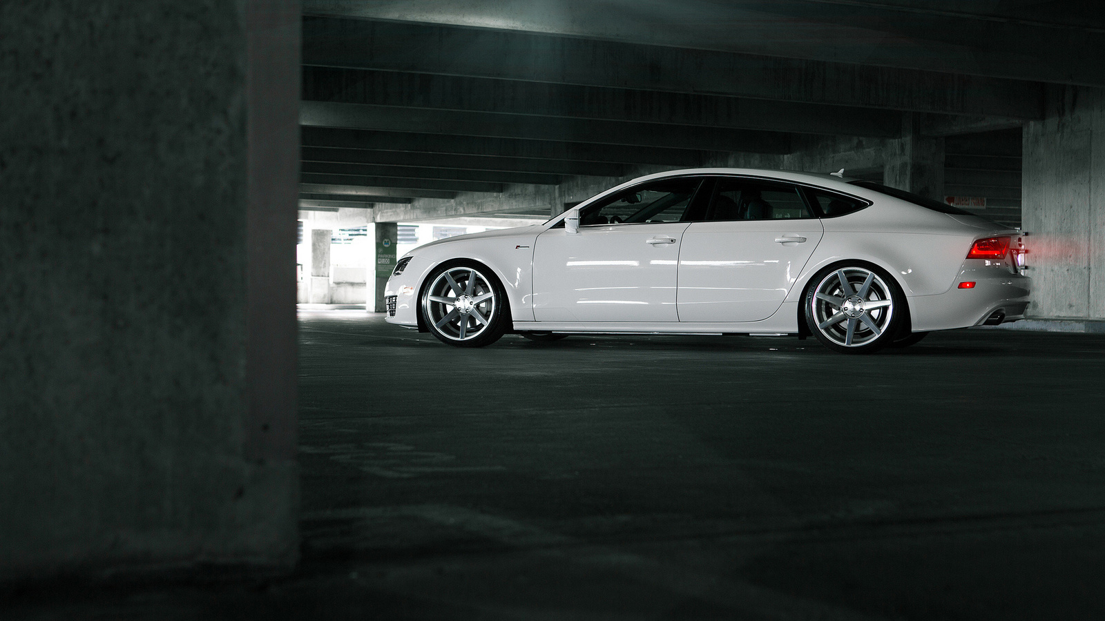 audi, vossen, tuning, white, white, a7