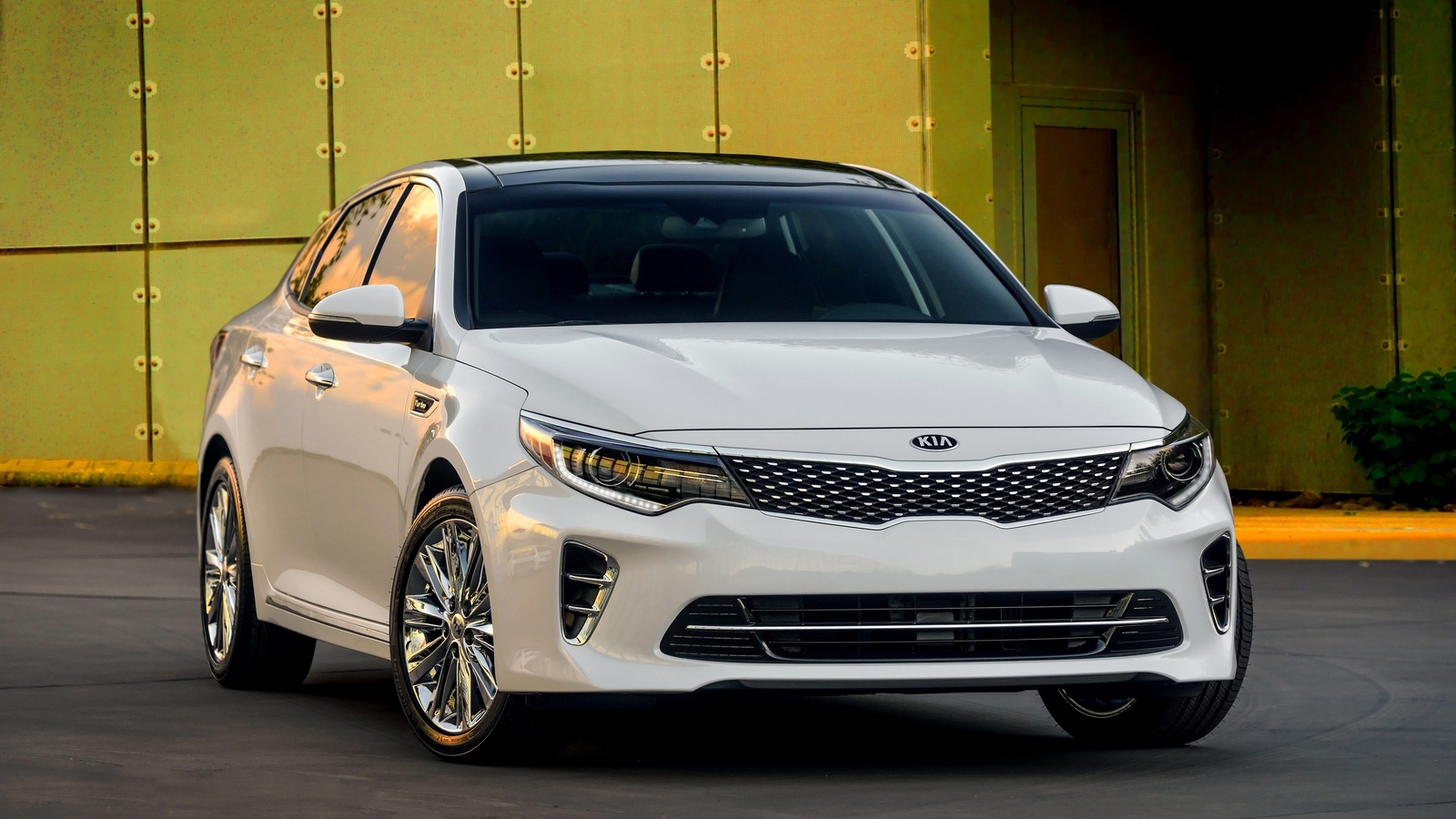 kia, optima, white