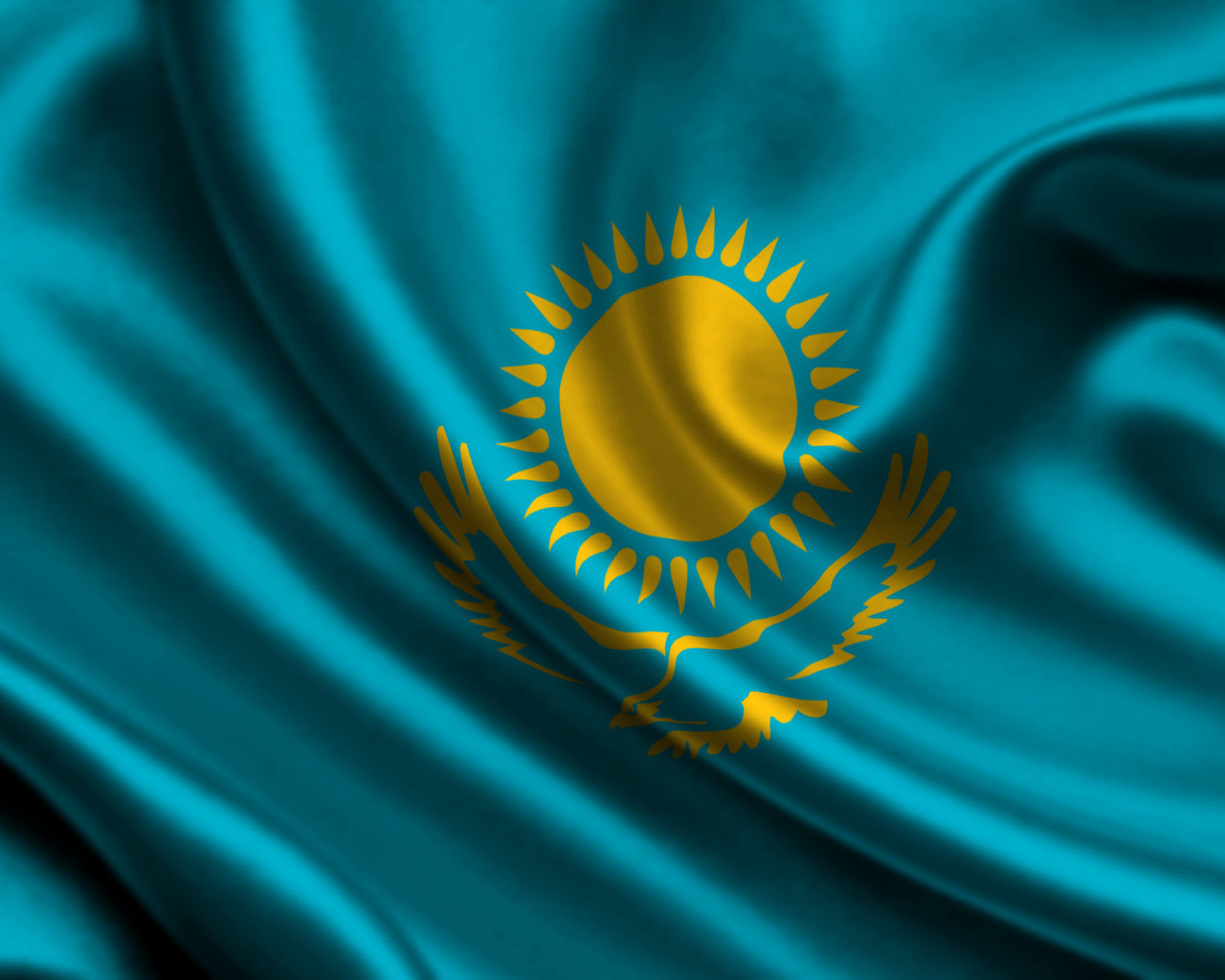 , , 3d, kazakhstan, flag