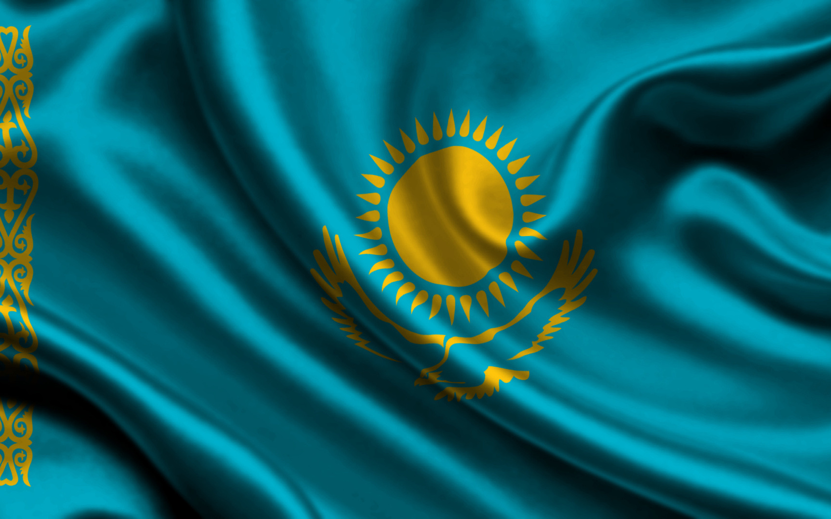 , , 3d, kazakhstan, flag