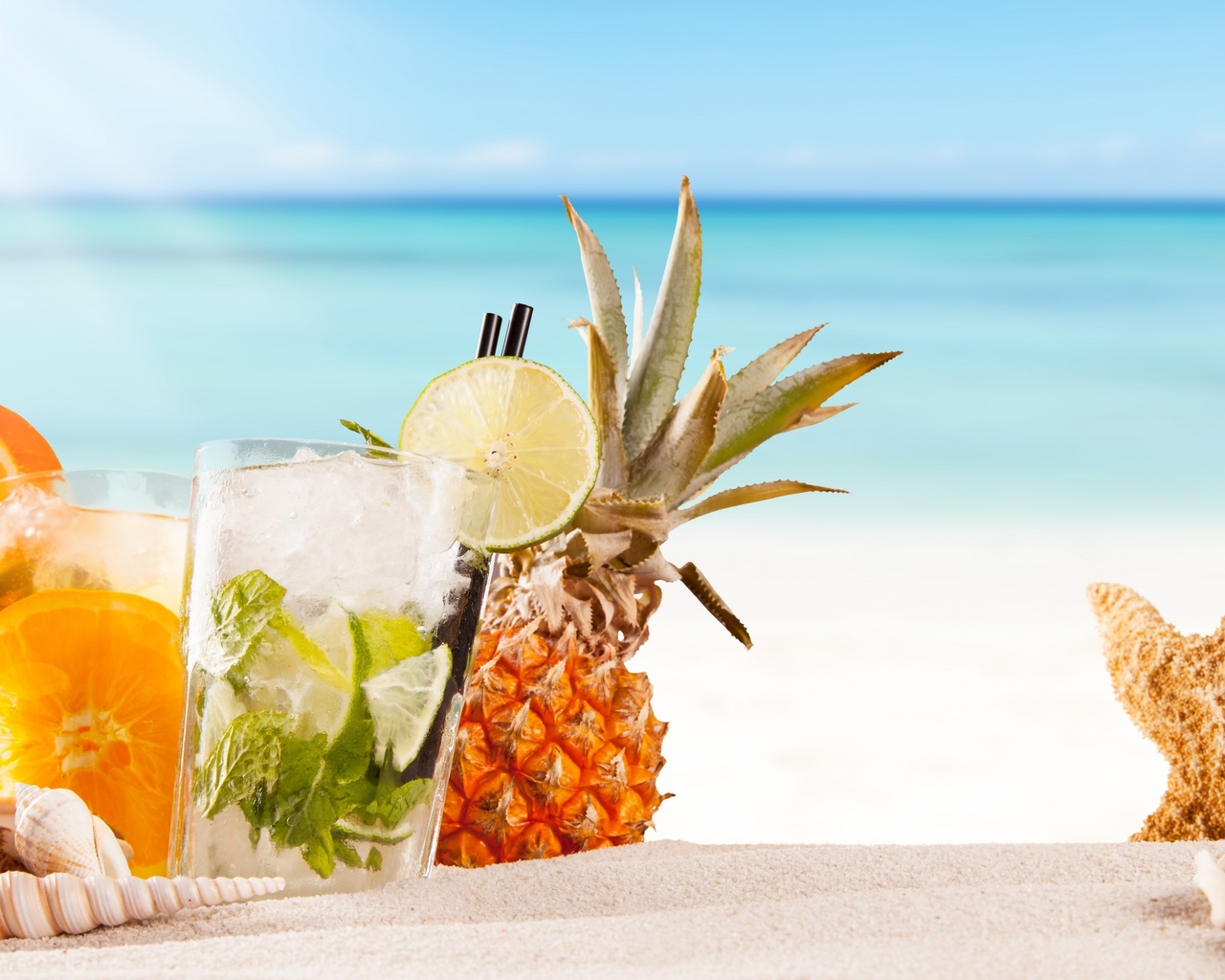 , fruit, cocktail, drink, fresh, paradise, sea, , 