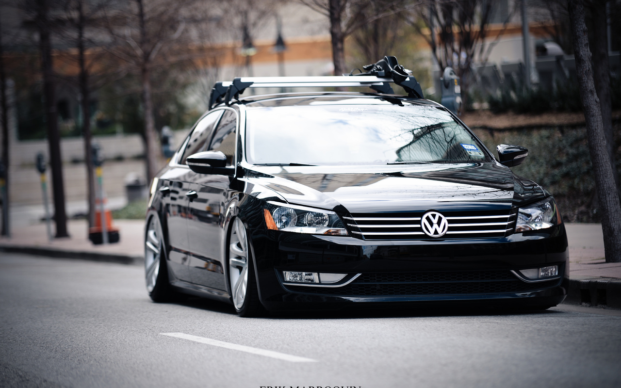 volkswagen, passat, auto, road