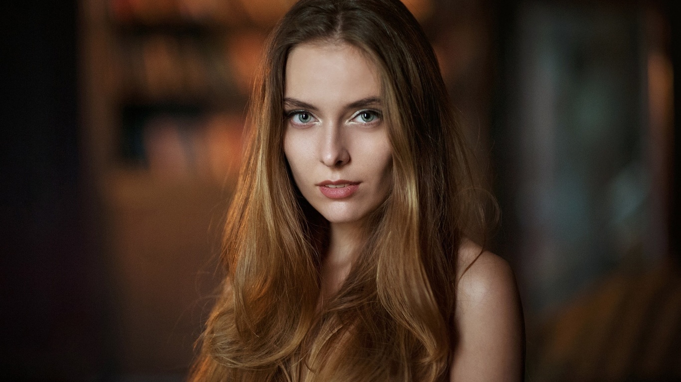 amina katinova, women, maxim maximov, portrait, depth of field