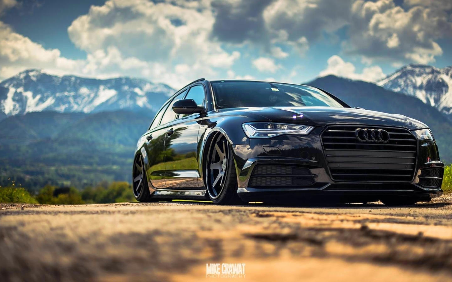 black, audi, a6, mike crawat