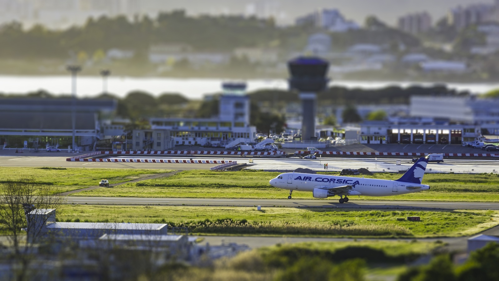 airport, , tilt shift, 