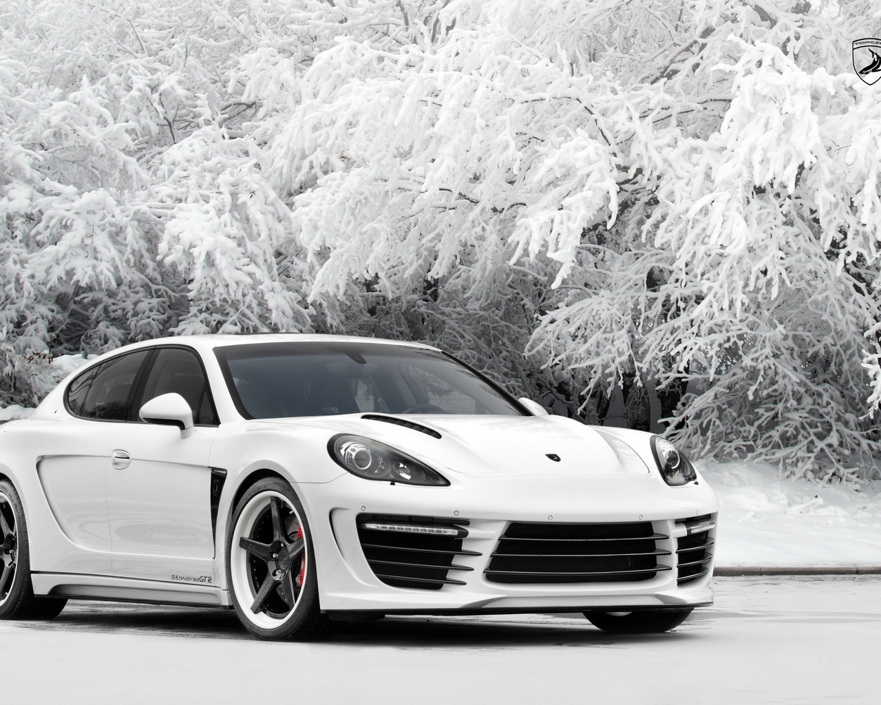 porsche, panamera, white