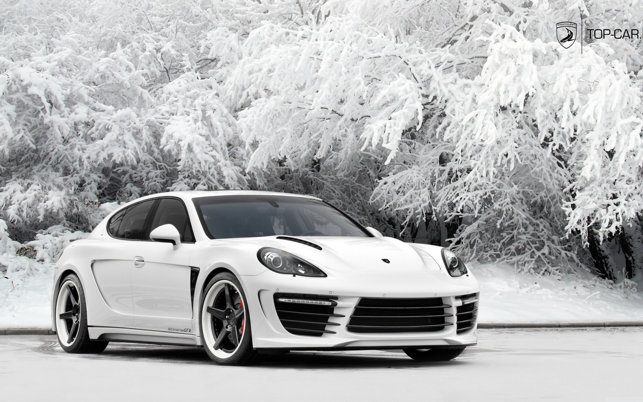 porsche, panamera, white