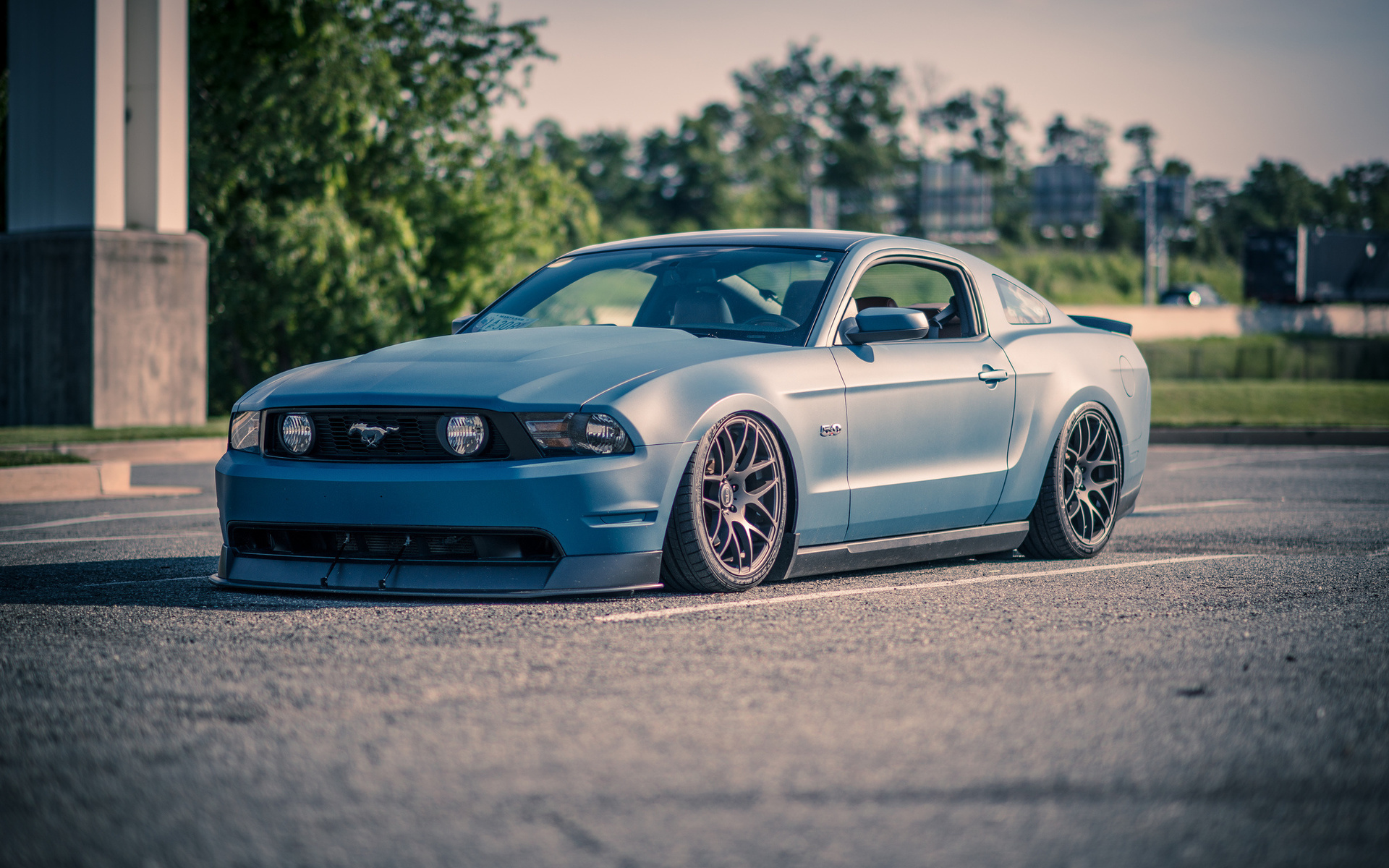 ford, mustang, muscle cars, tuning, blue