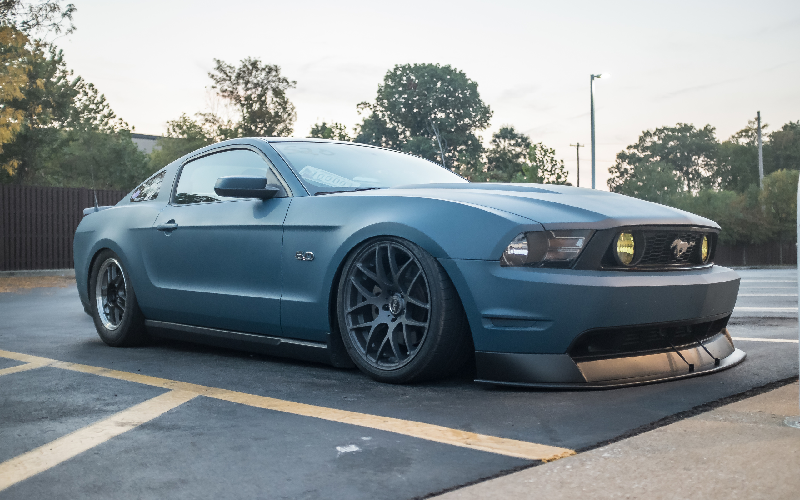 ford, mustang, muscle cars, tuning, blue