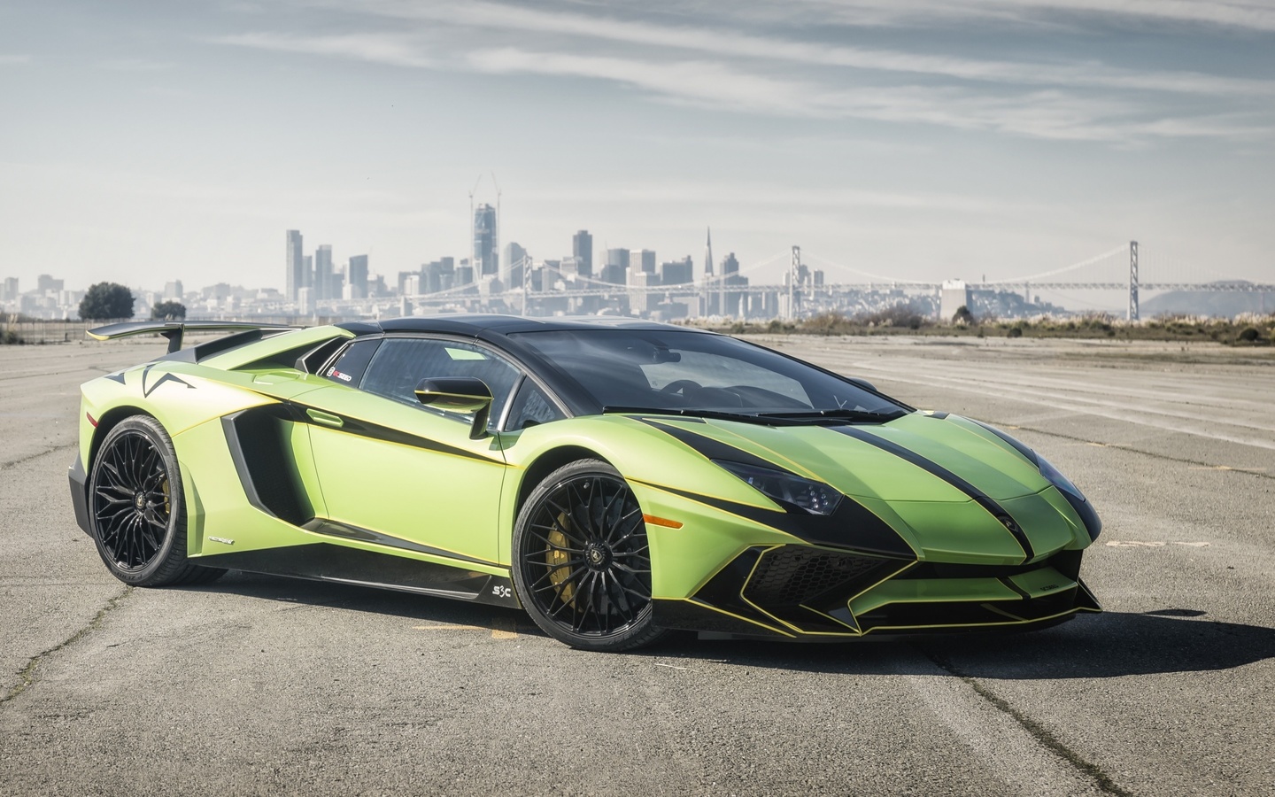 lamborghini, aventador, lp700-4, green, supercar