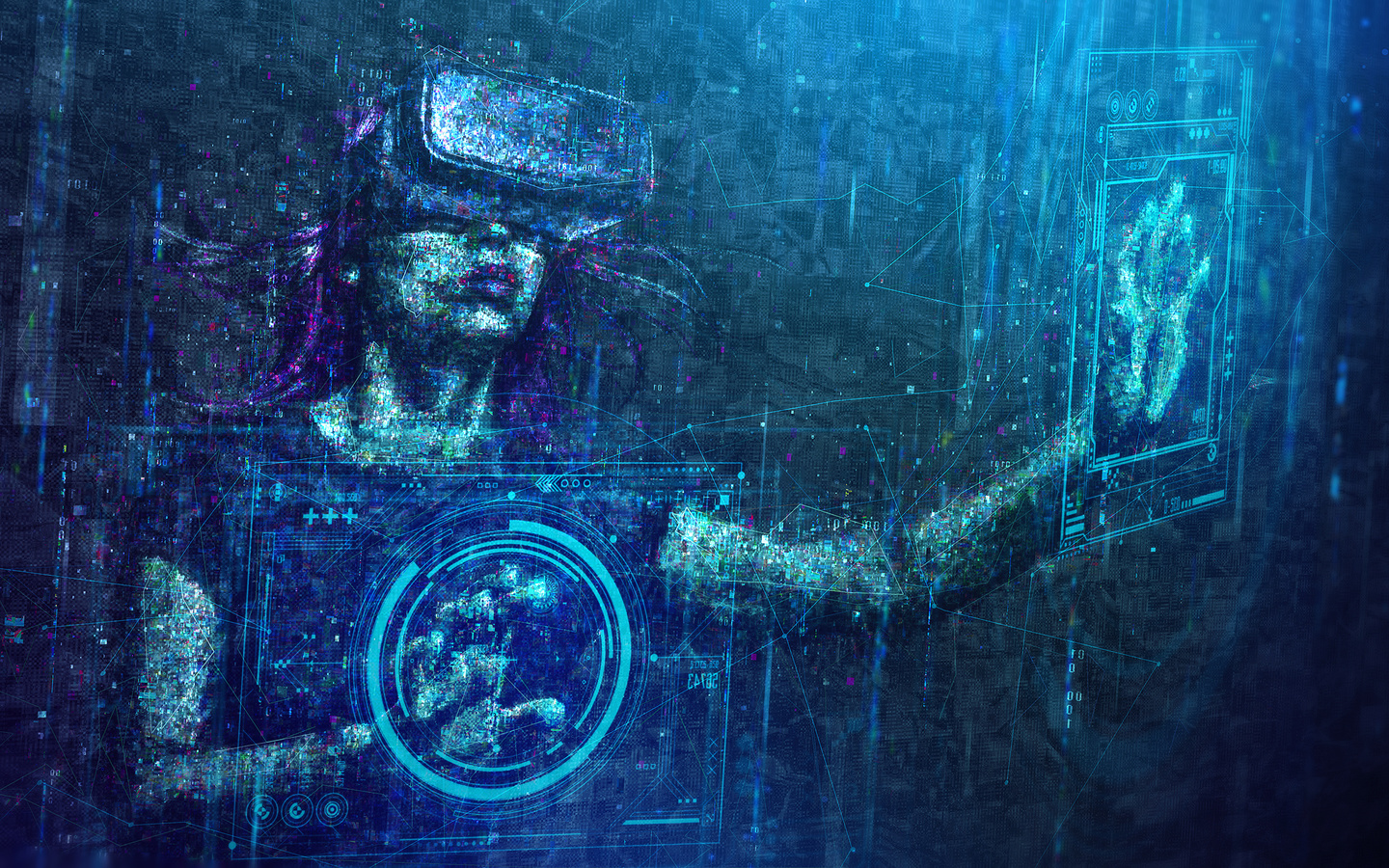 virtual reality, digital art, 