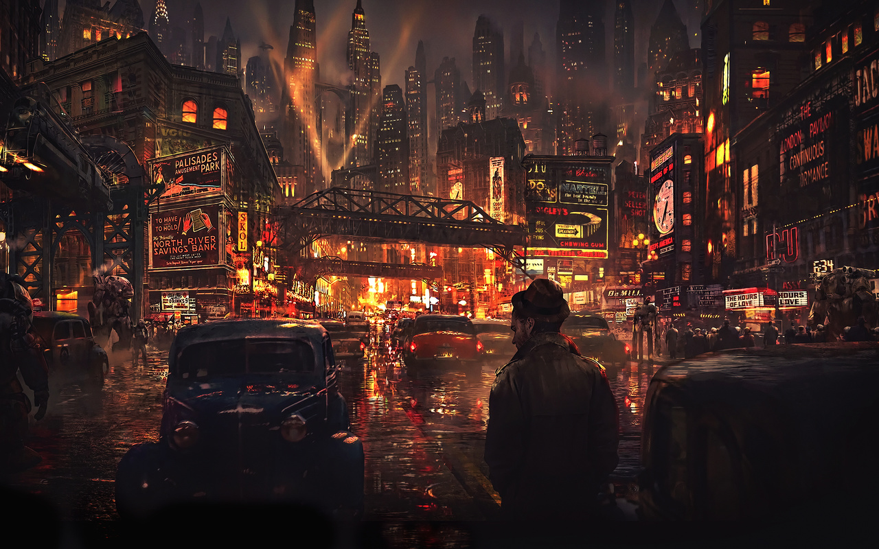 artwork, city, cyberpunk, 